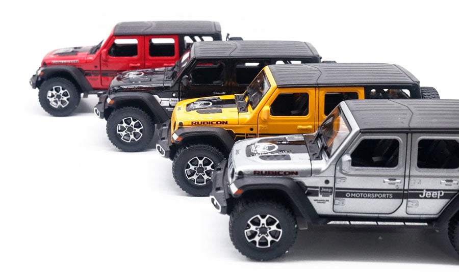 Miniatura de Jeep Wrangler Rubicon 4x4 em Escala 1:22