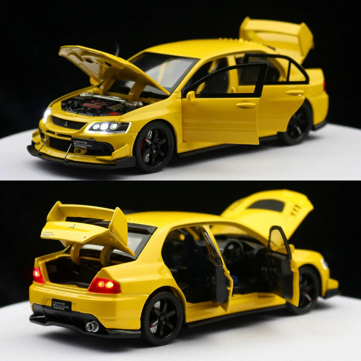 Mitsubishi Lancer Evolution - Miniatura 1:32 com Som e Luz
