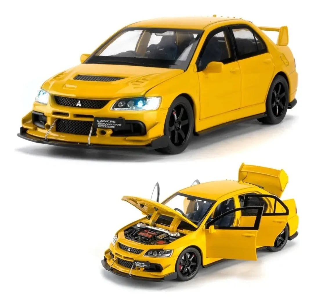 Mitsubishi Lancer Evolution - Miniatura 1:32 com Som e Luz