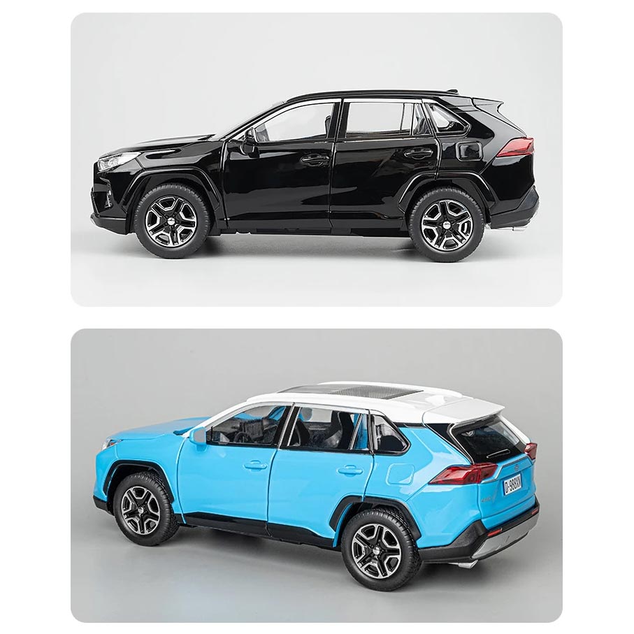 Toyota RAV4 – Miniatura 1:22 com Luzes e Sons