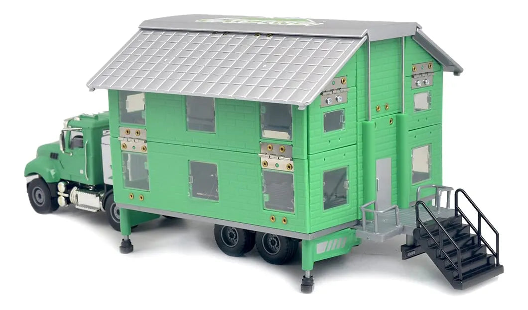 Miniatura Caminhão-Casa Transformável KDW (Die-cast)
