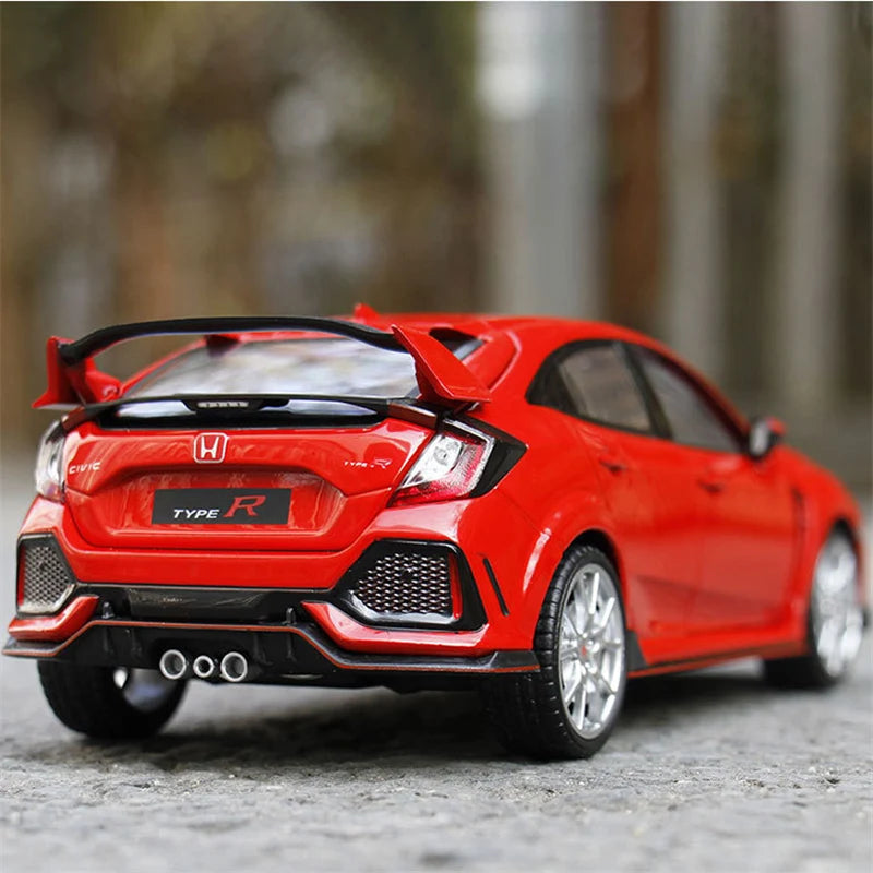 Honda Civic Type R - Miniatura 1:24 com Som e Luz