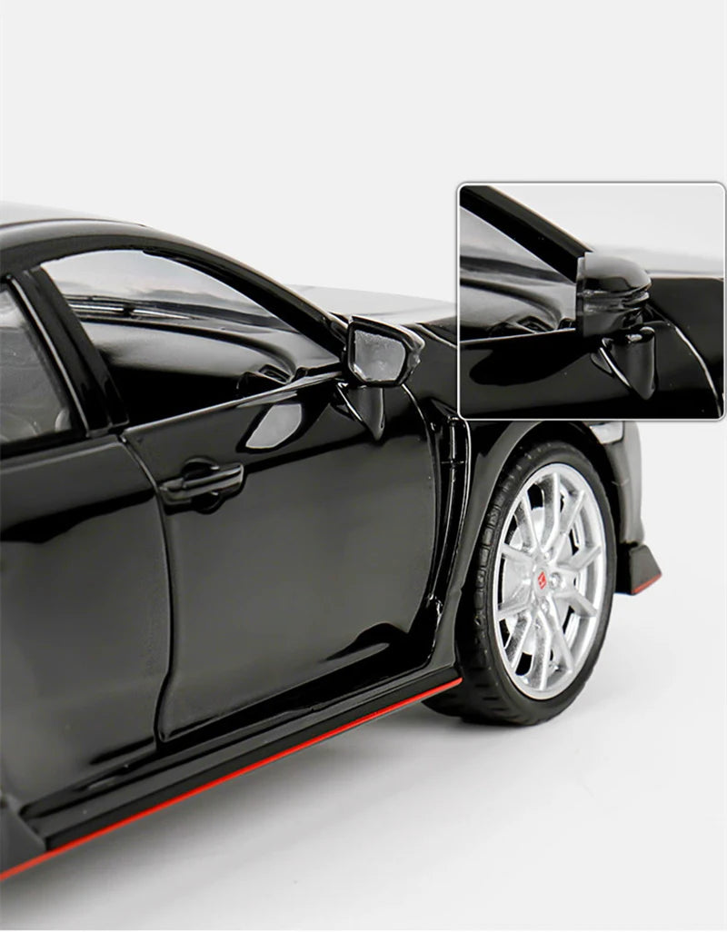 Honda Civic Type R - Miniatura 1:24 com Som e Luz