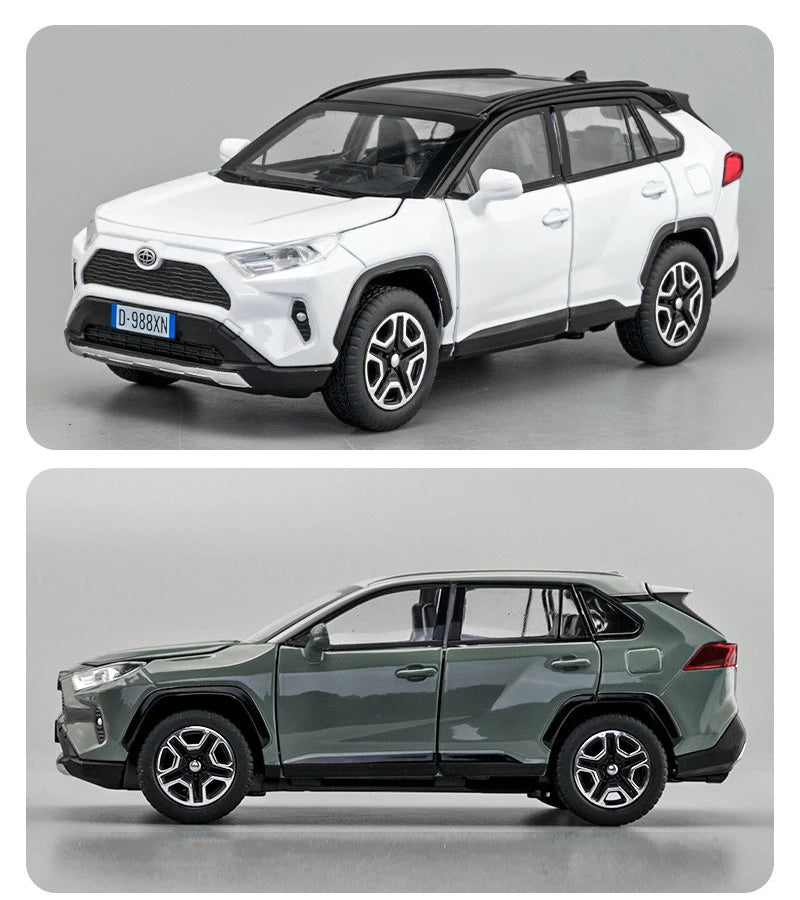 Toyota RAV4 – Miniatura 1:32 com Luzes e Sons