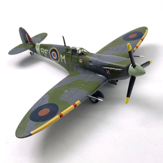Spitfire Supermarine Britânico (Escala 1:72) em Metal