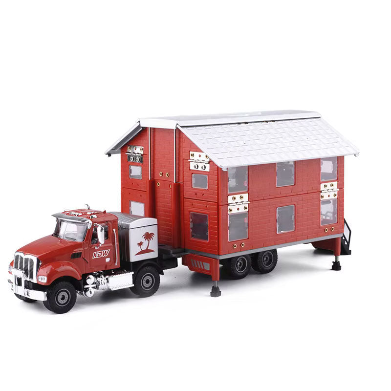 Miniatura Caminhão-Casa Transformável KDW (Die-cast)