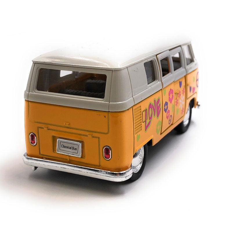 Miniatura de Kombi Paz & Amor em Metal (Escala 1:36)