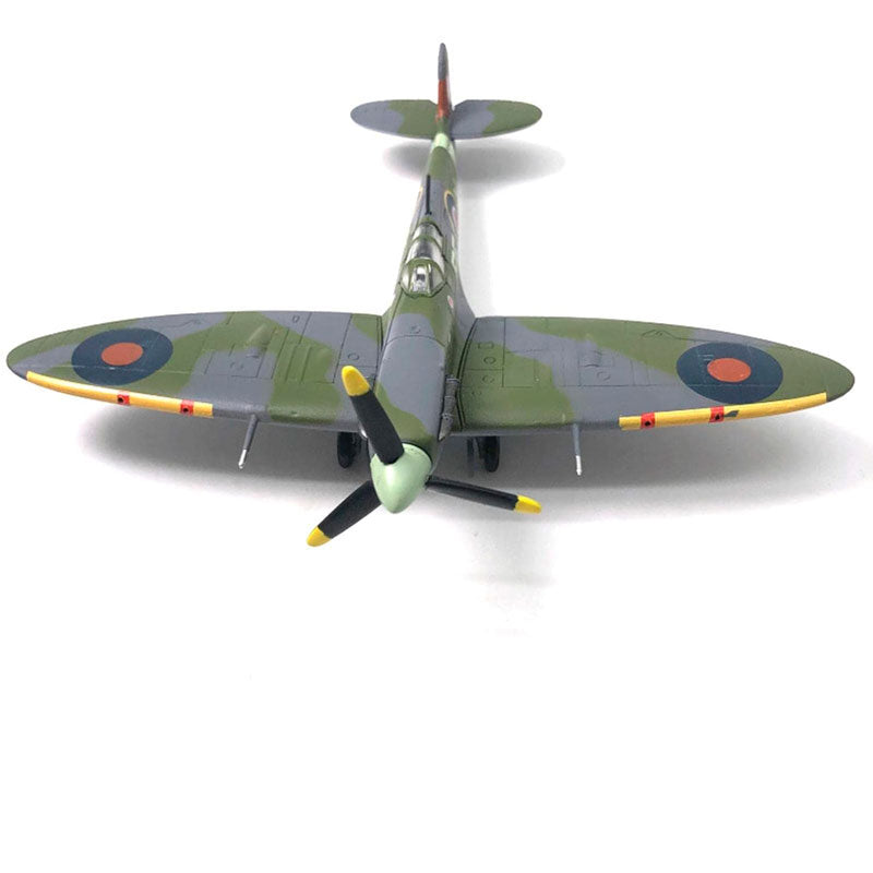 Spitfire Supermarine Britânico (Escala 1:72) em Metal