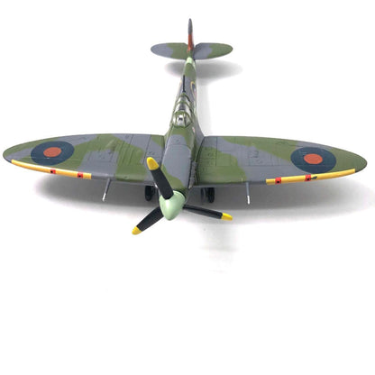 Spitfire Supermarine Britânico (Escala 1:72) em Metal