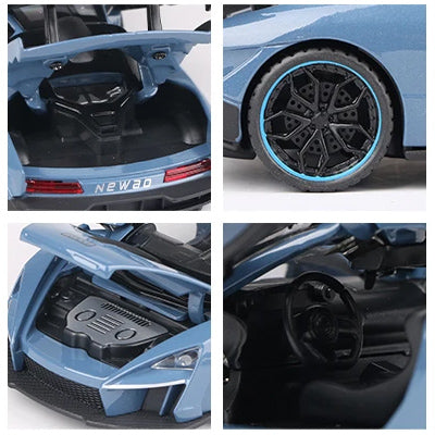 Miniatura de McLaren Senna em Metal (Escala 1:32)