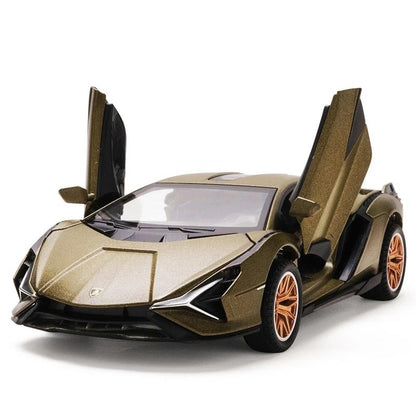 Miniatura de Lamborghini Sián em Metal (Escala 1:32)