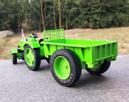 Trator Agrícola com Carreta em Escala 1:18 (Die-cast)