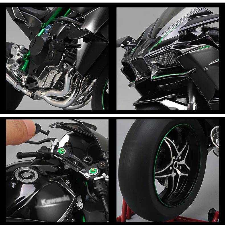 Kawasaki Ninja H2R – Miniatura Escala 1:6 Interativa