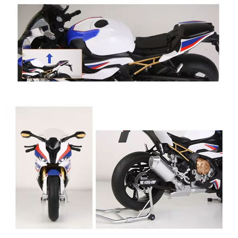 BMW S1000RR – Miniatura 1:6 com Spray no Escapamento e Funções Interativas