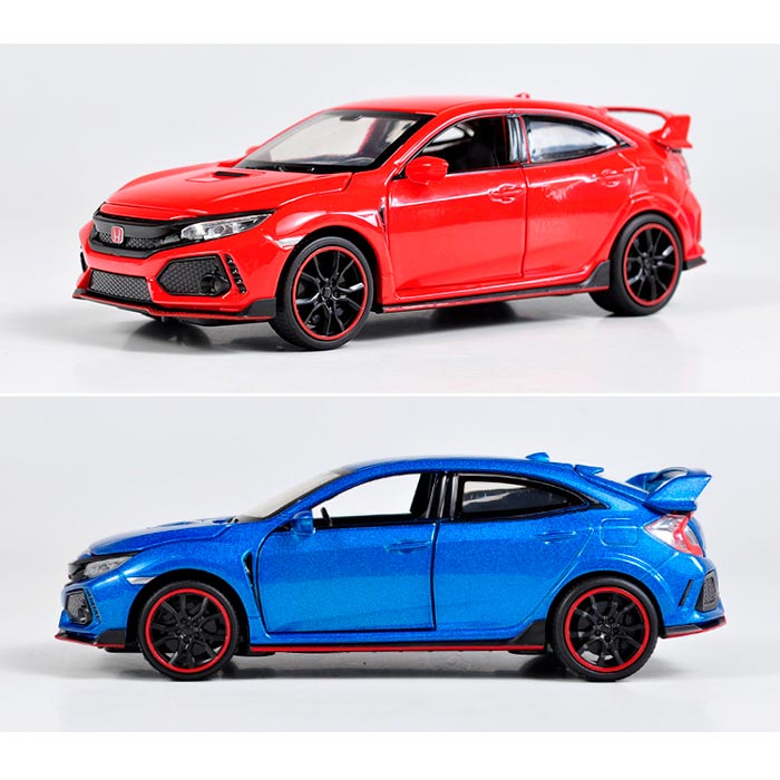 Miniatura de Honda Civic Type R em Metal (Escala 1:32)