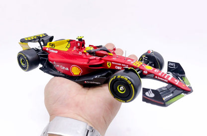 Miniatura Grande de Ferrari F1 - Aniversário de 75 anos (Escala 1:24)