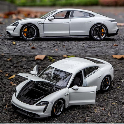 Porsche Taycan Turbo S em Escala 1:24