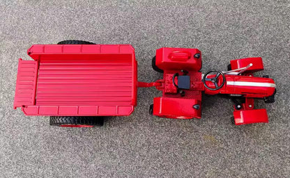 Trator Agrícola com Carreta em Escala 1:18 (Die-cast)