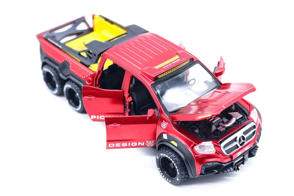 Mercedes X-Class Custom 6x6 em Escala 1:28