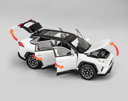 Toyota RAV4 – Miniatura 1:22 com Luzes e Sons