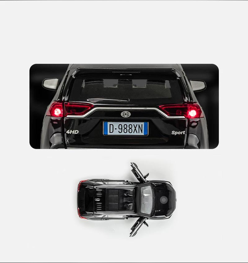 Toyota RAV4 – Miniatura 1:22 com Luzes e Sons