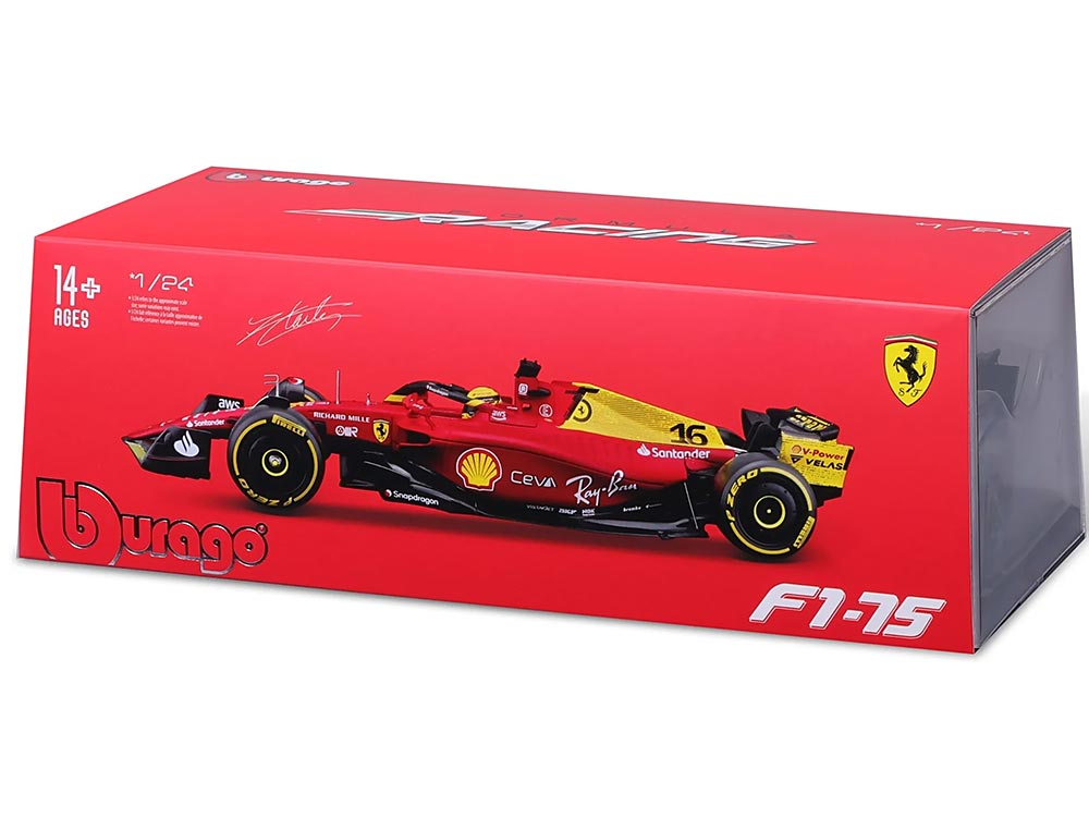 Miniatura Grande de Ferrari F1 - Aniversário de 75 anos (Escala 1:24)