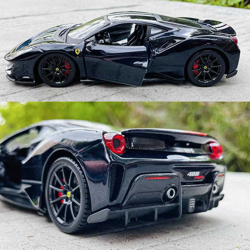 Ferrari 488 Pista em Escala 1:24