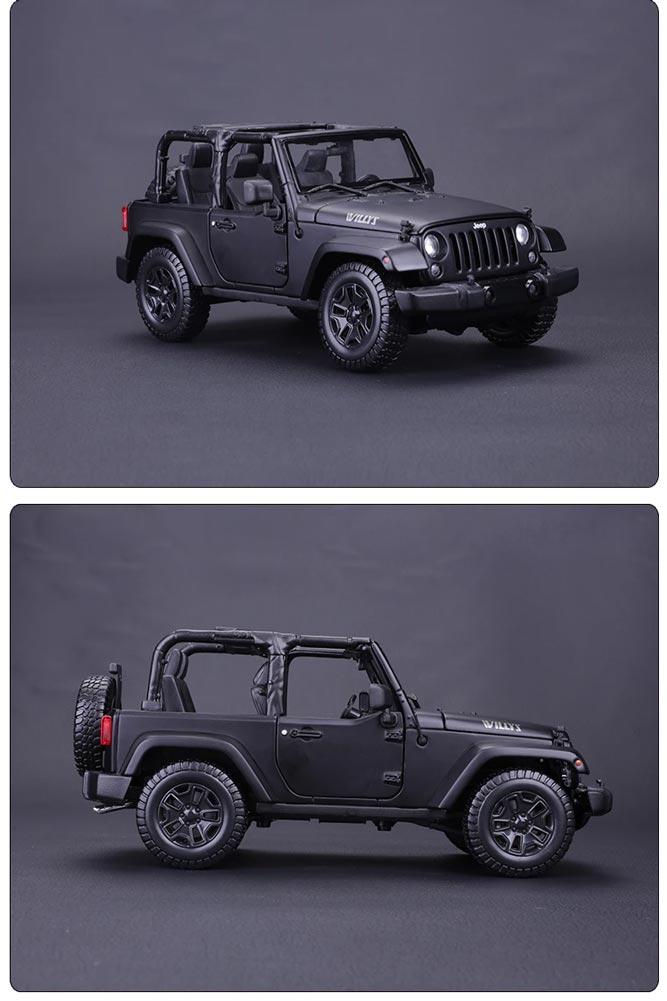 Jeep Wrangler Willys 2014 em Escala 1:18