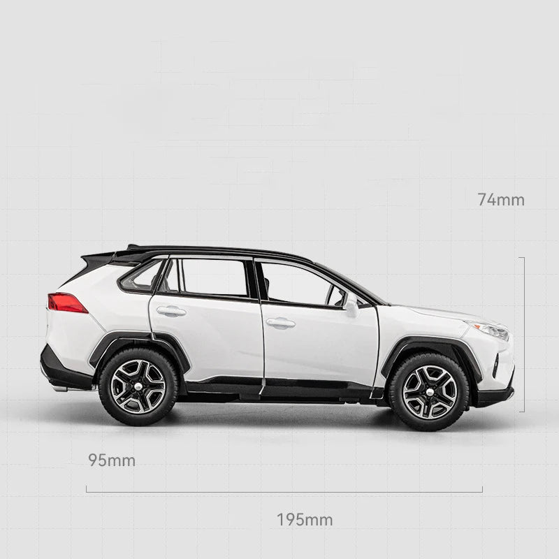 Toyota RAV4 – Miniatura 1:22 com Luzes e Sons