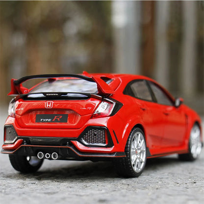 Honda Civic Type R - Miniatura 1:24 com Som e Luz