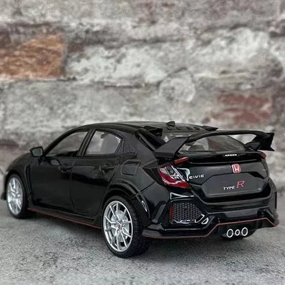 Honda Civic Type R - Miniatura 1:24 com Som e Luz