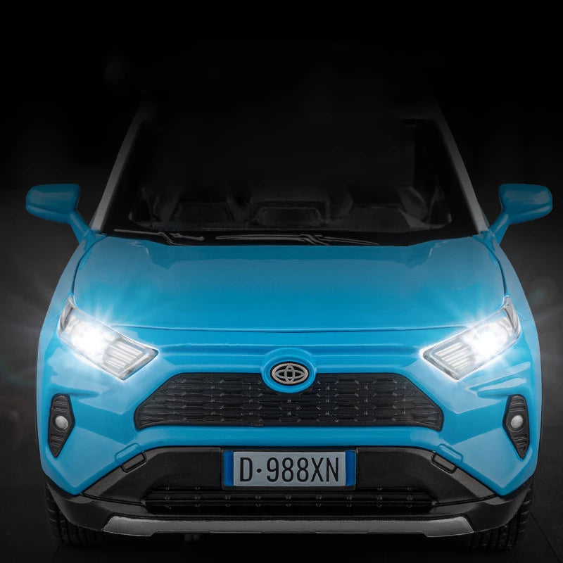 Toyota RAV4 – Miniatura 1:22 com Luzes e Sons