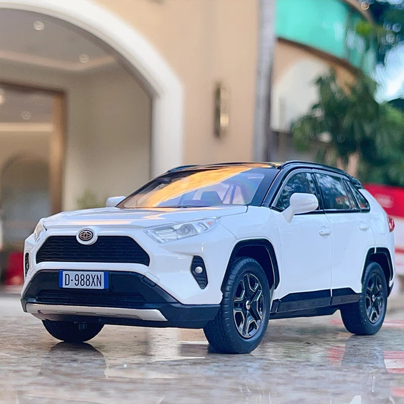Toyota RAV4 – Miniatura 1:22 com Luzes e Sons