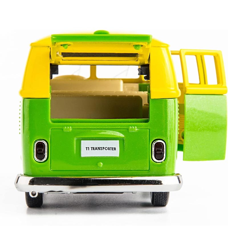 Miniatura de Kombi Verde e Amarela (Escala 1:32)