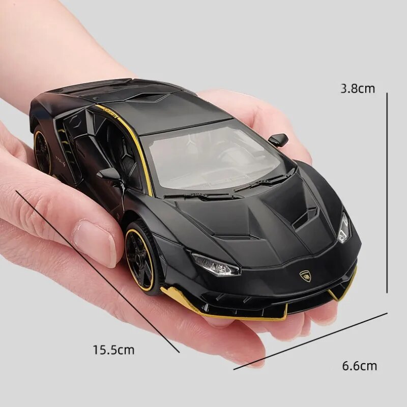 Miniatura de Lamborghini LP770-4 em Metal (Escala 1:32)