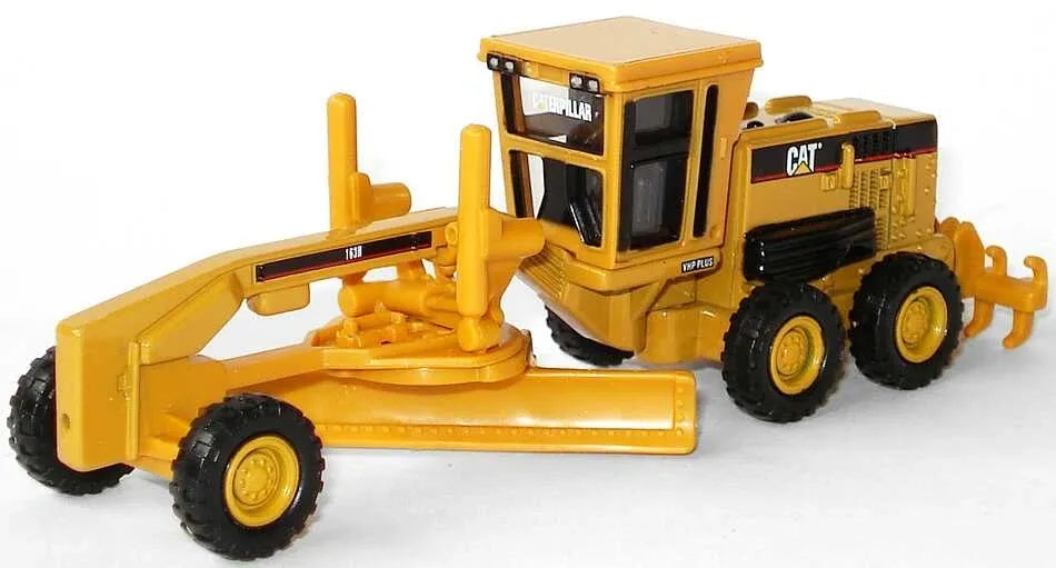 Miniatura de Motoniveladora CAT 163H em Metal (Escala 1:87)