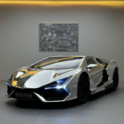 Lamborghini Revuelto 1:24 com Escapamento em Spray