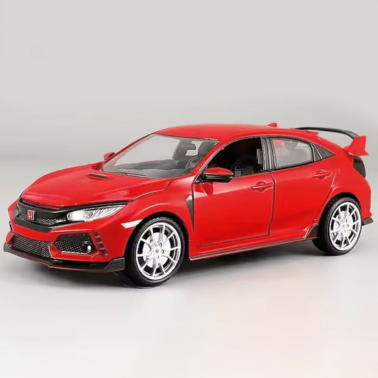 Honda Civic Type R - Miniatura 1:24 com Som e Luz
