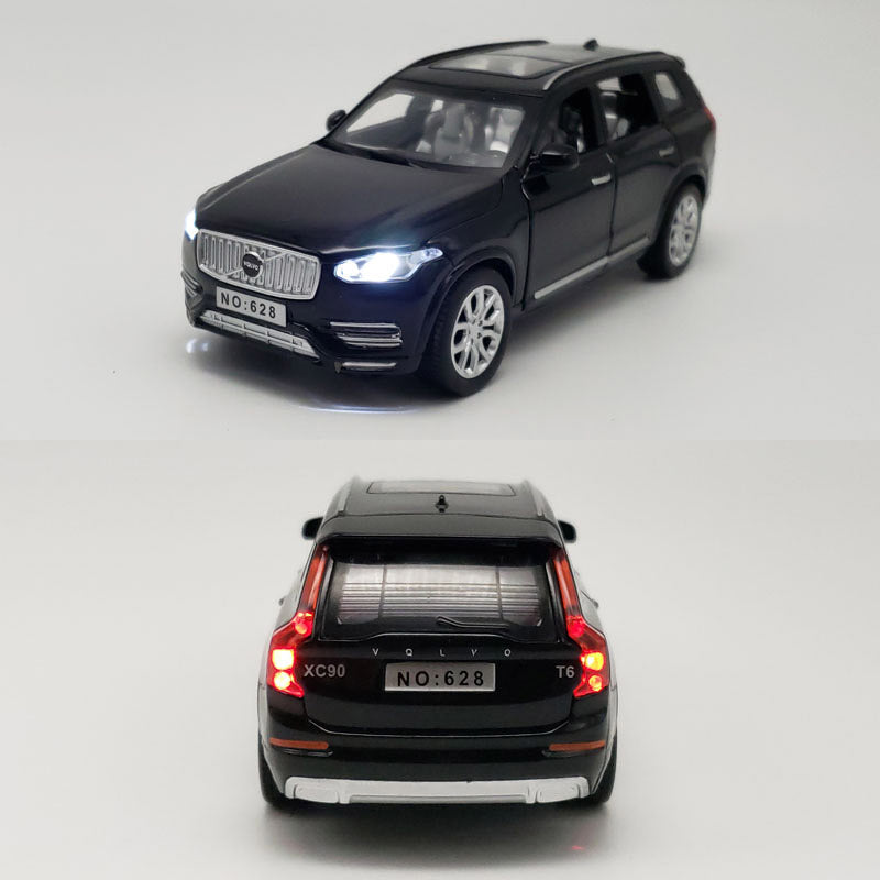 Miniatura de Volvo XC90 em Metal com Som, Luz e Fricção