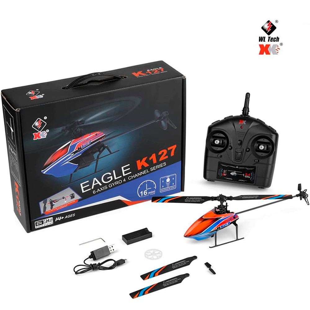 Meu Primeiro Helicóptero de Controle Remoto (WLtoys K127)