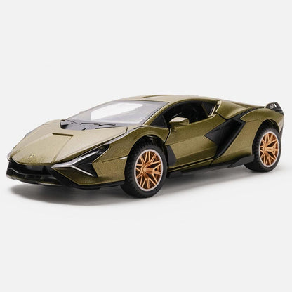 Miniatura de Lamborghini Sián em Metal (Escala 1:32)