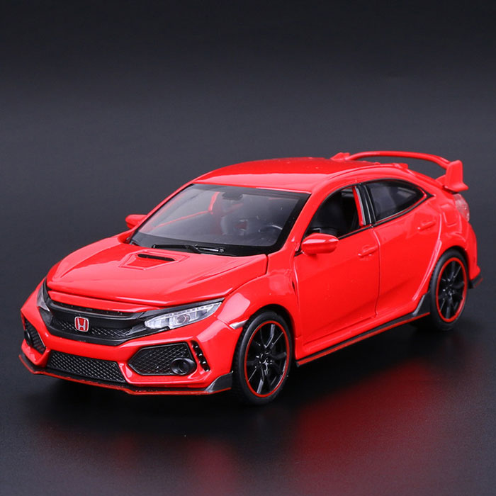 Miniatura de Honda Civic Type R em Metal (Escala 1:32)